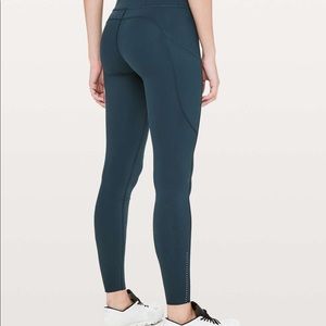 lululemon fast and free brushed leggings with pockets